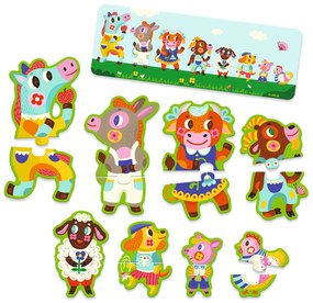 Puzzle Duo - Zvieratá z farmy od najväčšieho po najmenšie