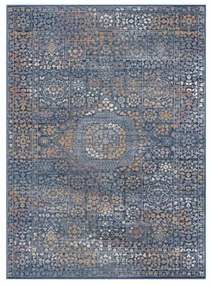Vlnený kusový koberec Hamid modrý 240x340cm