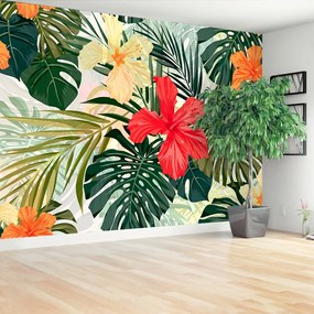 Fototapeta Vliesová Havajské rastliny 250x104 cm
