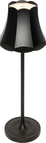 Retro stolná lampa čierna nabíjateľná IP44 - Granny