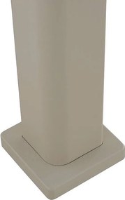 DEOKORK Záhradný hliníkový altánok elektrický MEGAN 4x3 m (ivory)