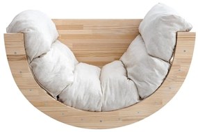 Hojdačka z borovicového dreva v prírodnej farbe 60x100x60 cm Montessori – Little Nice Things