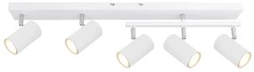 Globo 57911-5W - Bodové svietidlo ROBBY 5xGU10/35W/230V biela