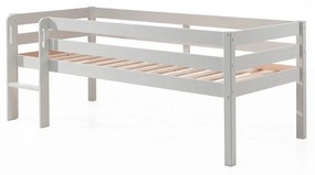 Biela detská vyvýšená posteľ Vipack Pino, 90 x 200 cm