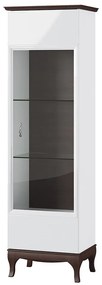 Vitrína Massimo 11 62 cm pravá biela/mocca