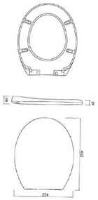 Cersanit K98-0074 - WC sedadlo PRESIDENT SoftClose biele