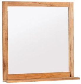 Zrkadlo s poličkou Naturel Home 60x61,5 cm orech HOMEZRC