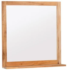 Zrkadlo s poličkou Naturel Home 60x61,5 cm orech HOMEZRC