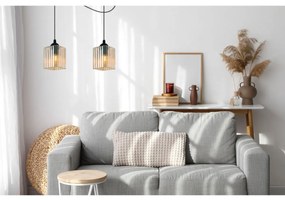 Závesné svietidlo Riffle Square Spider, 1x medové sklenené tienidlo, b