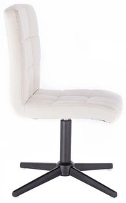 LuxuryForm Stolička TOLEDO na čiernom kríži - biela