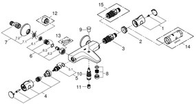 GROHE 34567000 - Termostatická vaňová batéria GROHTHERM 800 DN 15 lesklý chróm