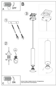 Závesné svietidlo Lagos, 1x oranžové kovové tienidlo