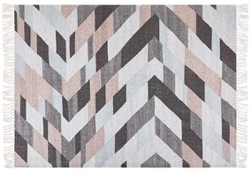 Jutový koberec 140 x 200 cm viacfarebný NAKKAS Beliani
