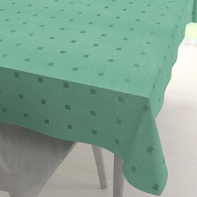 Biante Dekoračný obdĺžnikový obrus PM-023 Štvorčeky na svetlo zelenom 120x180 cm