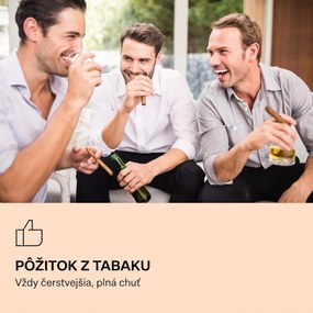 Klarstein El Presidente 37, humidor na cigary, 37 l, 2 zásuvky, 1 priehradka z cédrového dreva