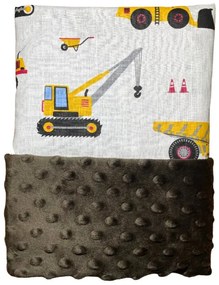 INTERMEDIC SK Deka bager detská/minky tm.hnedá 60x70 cm