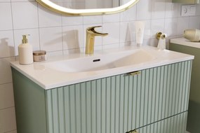 Závěsná skříňka Nova Sky se zápustným umyvadlem Nova 80 cm dub coast evoke