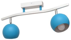 Bodové svietidlo MORRIS 2xE27/15W/230V modrá