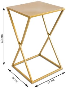 STOJAN NA KVETINÁČ LOFT5 40X24X24 CM ZLATÁ