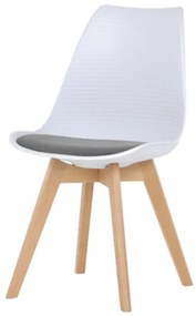 Jedálenská stolička Autronic 48x82 cm biela plast CT-X7056 GREY