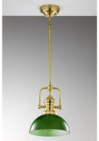 Jupiter 2073 - Luster na tyči PLATINO 1xE27/15W/230V zelená/zlatá