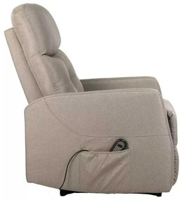 LuxuryForm DESIGN Elektricky polohovateľné televízne kreslo SEMIR - béžové