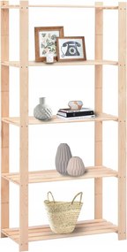 vidaXL Regály s 5 policami, 10 ks, 80x38x170 cm, borovica, 250 kg