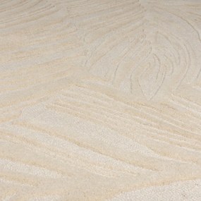 Béžový vlnený koberec behúň 60x230 cm Lino Leaf – Flair Rugs