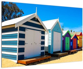 Obraz - Pláž Brighton, Melbourne, Austrália (90x60 cm)