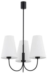 Argon Argon 6268 - Luster na tyči SAFIANO 3xE27/15W/230V čierna AR6268