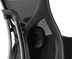 Kancelárska ergonomická stolička Neoseat JAMES — čierna, nosnosť 150 kg