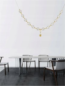 Nova Luce závesné svietidlo Brillante zlatý hliník a akryl Led 50.4W 230V 32