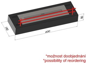 InFire - BIO krb 8x60 cm 3kW čierna