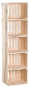 Drevobox Drevené debničky regál 150 x 40 x 30 cm