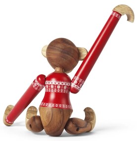 Kay Bojesen Drevená opička Monkey Christmas Jumper 2024 Small