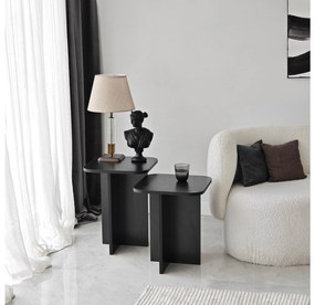 Set 2ks. príručných stolíkov Diveta (čierna) . Akcia -22%. Vlastná spoľahlivá doprava až k Vám domov. 1094794