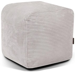 Svetlosivý menčestrový sedací vak Plus 50 Lounge – SLOWDOWN