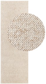 ELLE Decoration, Behúň Wolly Ultra 106228 Cream z kolekcie Elle, 80x240, biela, obývacia izba