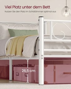 Kovová posteľ 90 cm RMB062W01