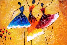 Obraz - Olejomaľba, baletky (90x60 cm)