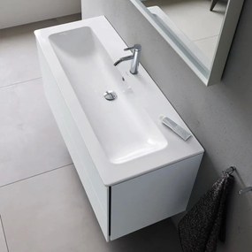 DURAVIT ME by Starck umývadlo do nábytku s otvorom, s prepadom, 1230 x 490 mm, biela matná, s povrchom WonderGliss, 23611232001