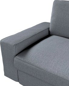 Poťah na sedačku Kivik (nerozkladá sa, pre 3 osoby) farba produktu sivá látka zapletaná
