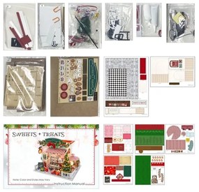 2Kids Toys - Miniatúra domčeka Vianočná cukráreň 2xAAA batérie