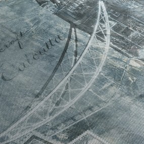 Obraz - Tower Bridge v chladných tónoch (90x60 cm)
