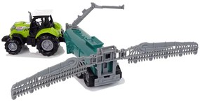 LEAN TOYS Zelený traktor postrekovač