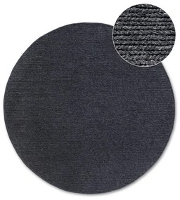 Tmavosivý ručne tkaný vlnený okrúhly koberec ø 160 cm Francois – Villeroy&amp;Boch