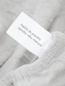 Froté plachta 140 × 200 cm - svetlo sivá