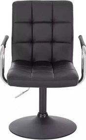 LuxuryForm DESIGN Stolička VERONA na čiernom tanieri - čierna