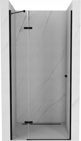 Mexen Roma, sprchové dvere do otvoru 110 x 190 cm, 6mm číre sklo, čierny profil, 854-110-000-70-00
