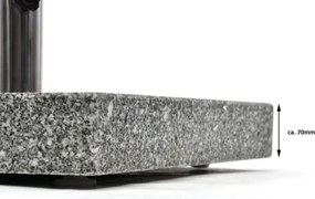 Garthen 1502 Stojan na slnečník - žula / nerezová oceľ, 50 kg